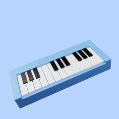 Fototapeta premium 3d illustration of simple object musical instrument piano