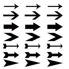 Arrows set.Arrow icon collections.Arrow right hand style isolated with white background arrows stock