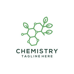 Biochemistry and pharmacology nature logo design