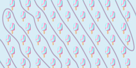 ice cream pattern background