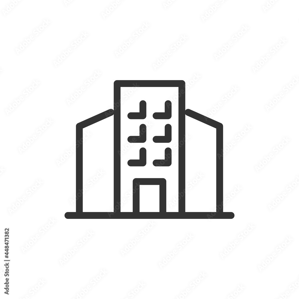 Wall mural premium building line icon for app, web and ui.