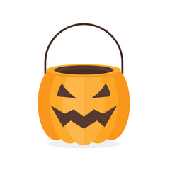 Halloween pumpkin basket