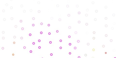 Light pink, green vector backdrop with dots.