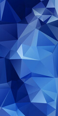 Blue Abstract Color Polygon Background Design, Abstract Geometric Origami Style With Gradient