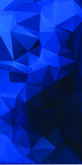 Blue Abstract Color Polygon Background Design, Abstract Geometric Origami Style With Gradient