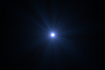 Natural, Sun flare on the black background