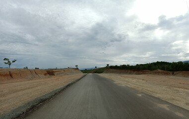 This is a new road made to connect 2 sub-districts in Palu city