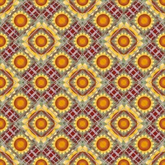 tile mosaic, seamless de corative ethnic pattern.  Design for background,carpet,wallpaper,clothing,wrapping,Batik,fabric,embroidery style.