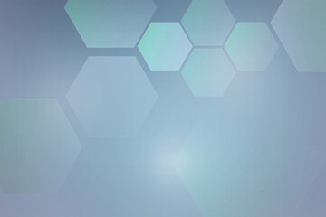 Abstract Technology polygonal design. hexagon background. Digital futuristic, with blur focus