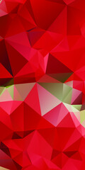Red Abstract Color Polygon Background Design, Abstract Geometric Origami Style With Gradient