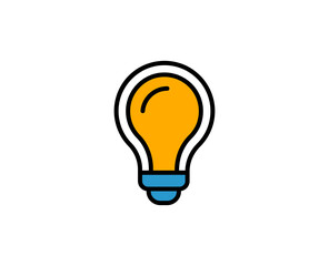 Light bulb premium line icon. Simple high quality pictogram. Modern outline style icons. Stroke vector illustration on a white background. 