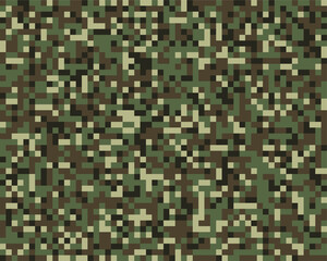 Seamless pattern of digital camouflage