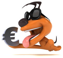 Fun dog - 3D Illustration