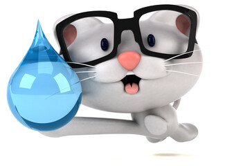 Fun cat - 3D Illustration