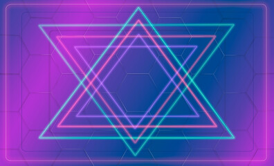 abstract background with triangles, abstract light line.