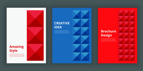 Modern abstract colorful brochure design templates