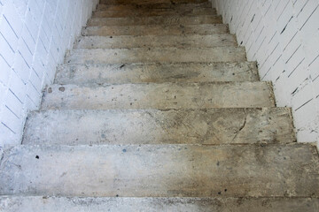 Concrete stairs steps going down