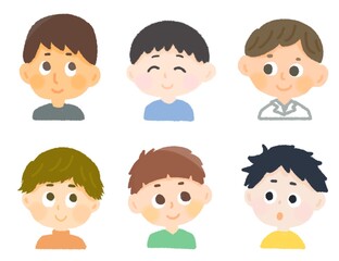 色々な男性の表情