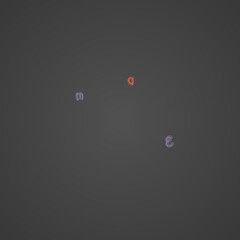 Font Blackboard Vector Black Background. Abc