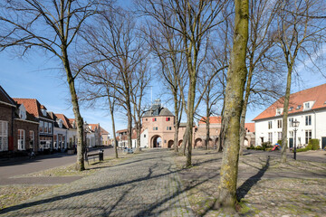 Fototapeta na wymiar Vischpoort in Harderwijk, Gelderland Province, The Netherlands.