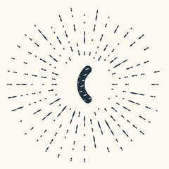 Grey Nail file icon isolated on beige background. Manicure tool. Abstract circle random dots. Vector