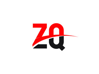 ZQ Letter Initial Logo Design Template