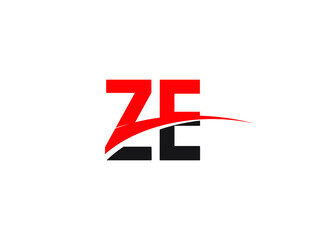 Obraz premium ZE Letter Initial Logo Design Template