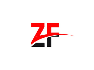 ZF Letter Initial Logo Design Template