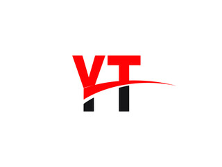 YT Letter Initial Logo Design Template