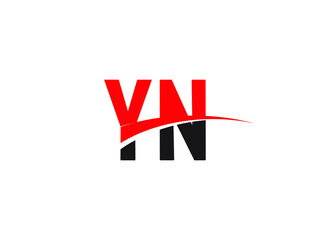 YN Letter Initial Logo Design Template