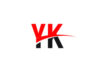 YK Letter Initial Logo Design Template