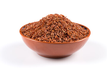 Heap of red rice