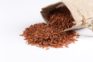 Heap of red rice