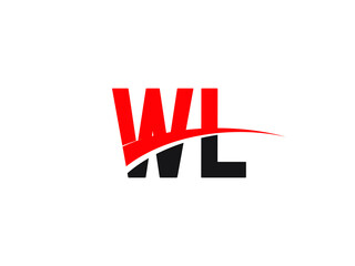 WL Letter Initial Logo Design Template