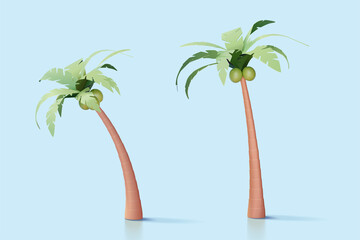 3d palm tree collection