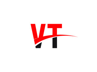 VT Letter Initial Logo Design Template