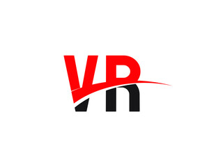 VR Letter Initial Logo Design Template