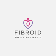 modern logo fibroid coach design template elements	