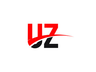 UZ Letter Initial Logo Design Template