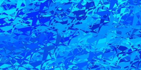 Dark blue vector template with triangle shapes.