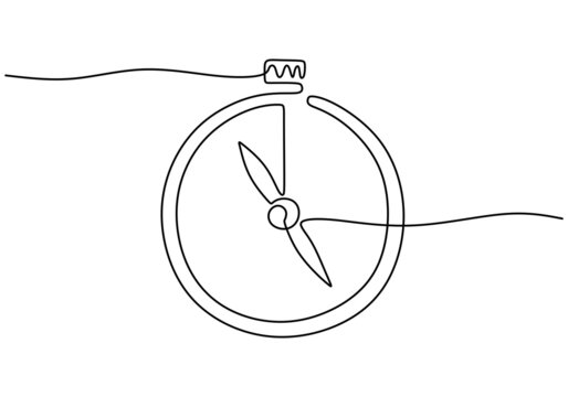 recommend clip art: One continuous line drawing of compass with needle for direction hand drawn line art minimalist style. Tourism, travel, trip concept. Navigation compass vector illustration on white background