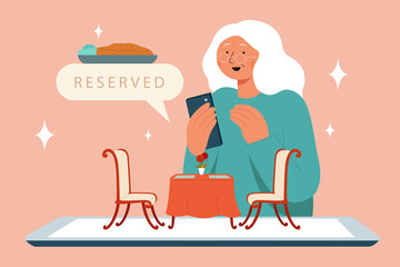 Online dinner table reservation