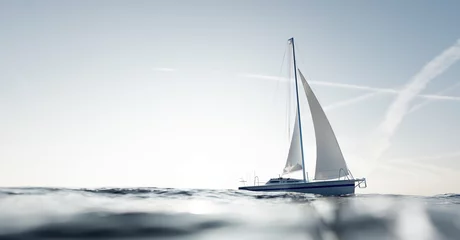 Wandaufkleber Segelyacht auf dem Ozean © Photocreo Bednarek