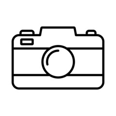 Camera Vector Line Icon Design