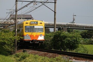 Fototapeta premium 三岐鉄道の鉄道車両