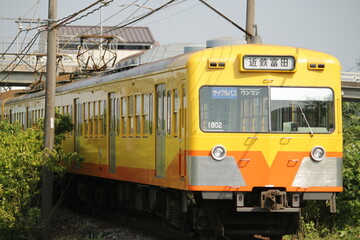 Fototapeta na wymiar 三岐鉄道の鉄道車両