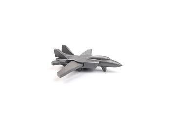Model plane, airliner, airplane created on a 3d printer, on white background. transportation concept