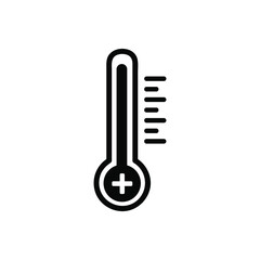 Thermometer icon vector set. temperature illustration sign collection. heat symbol or logo.
