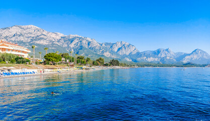 Hotels in resort city Kemer. First line. Turkey