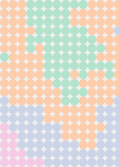 Color Pixels Cloud Abstract Computational Generative Art background illustration